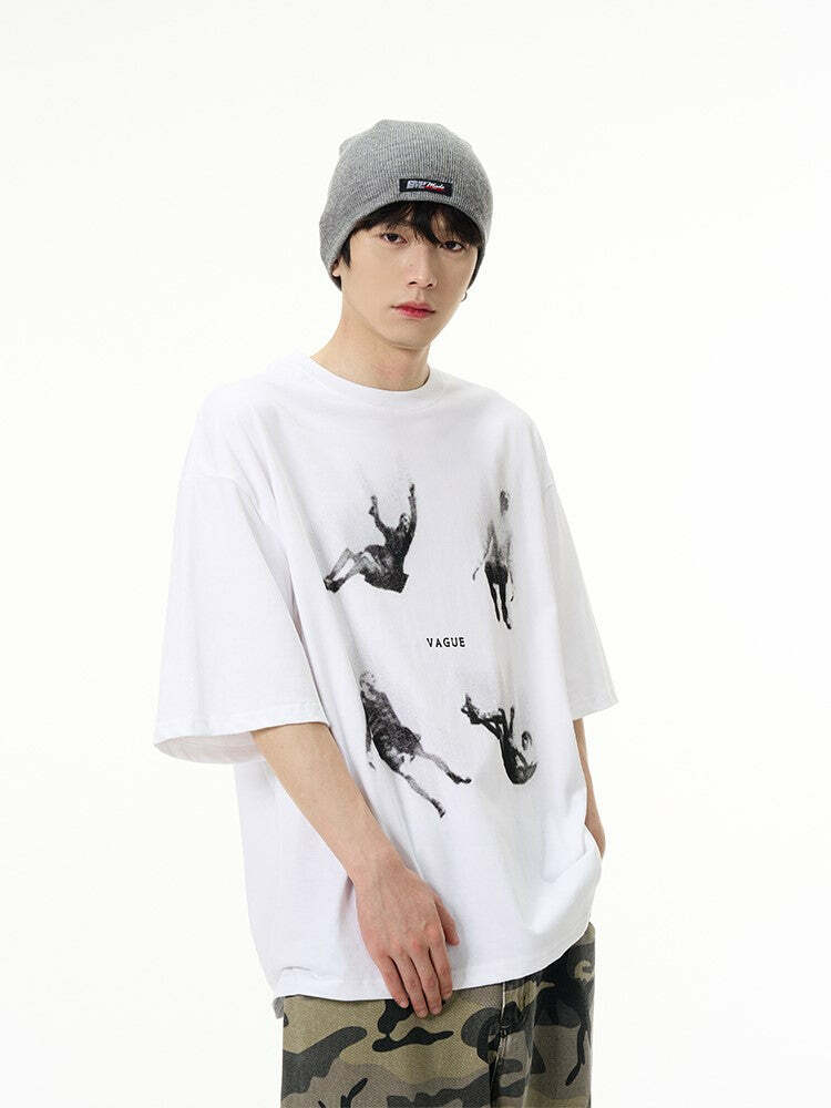 HJK Exclusive 'Vague' Tee - Y2K Summer Grunge, 90s Retro, Pastel Goth, Baby Tees, Y