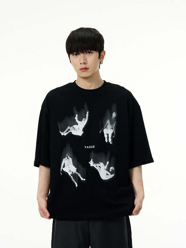 HJK Exclusive 'Vague' Tee - Y2K Summer Grunge, 90s Retro, Pastel Goth, Y2K Club &