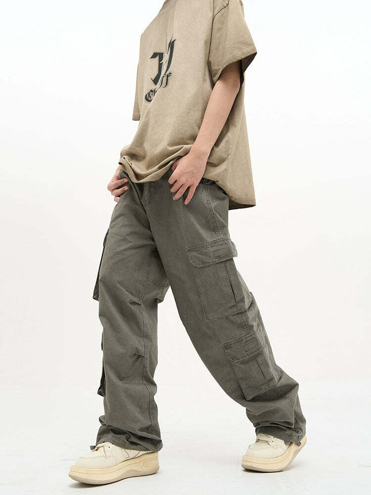 HJK Exclusive 'Wasteland' Cargo Pants - Y2K Grunge, 90s Fashion, Retro Style, Y2K Summer Out