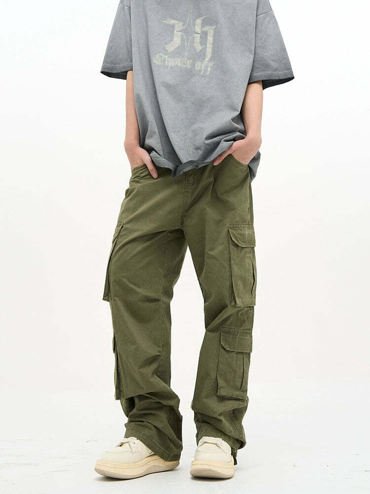 HJK Exclusive 'Wasteland' Cargo Pants - Y2K Grunge, 90s Fashion, Retro Style, Y2K Summer Out