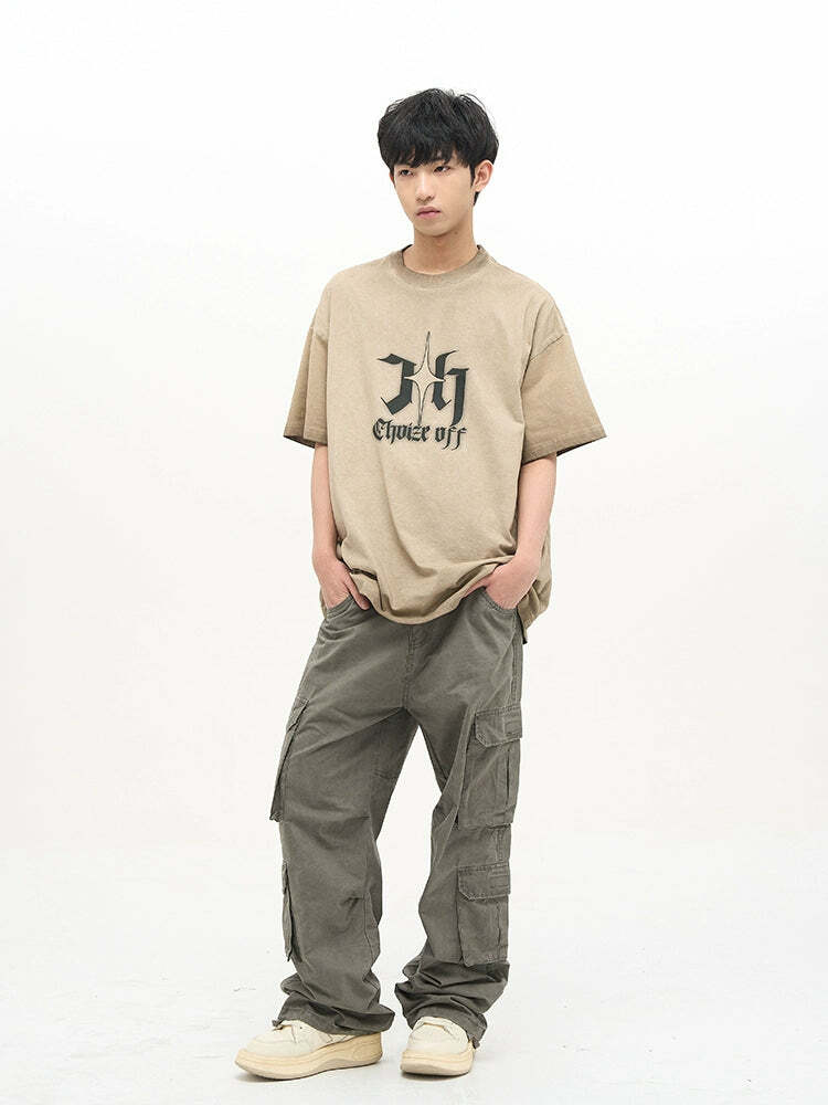 HJK Exclusive 'Wasteland' Cargo Pants - Y2K Grunge, 90s Fashion, Retro Style, Y2K Summer Out