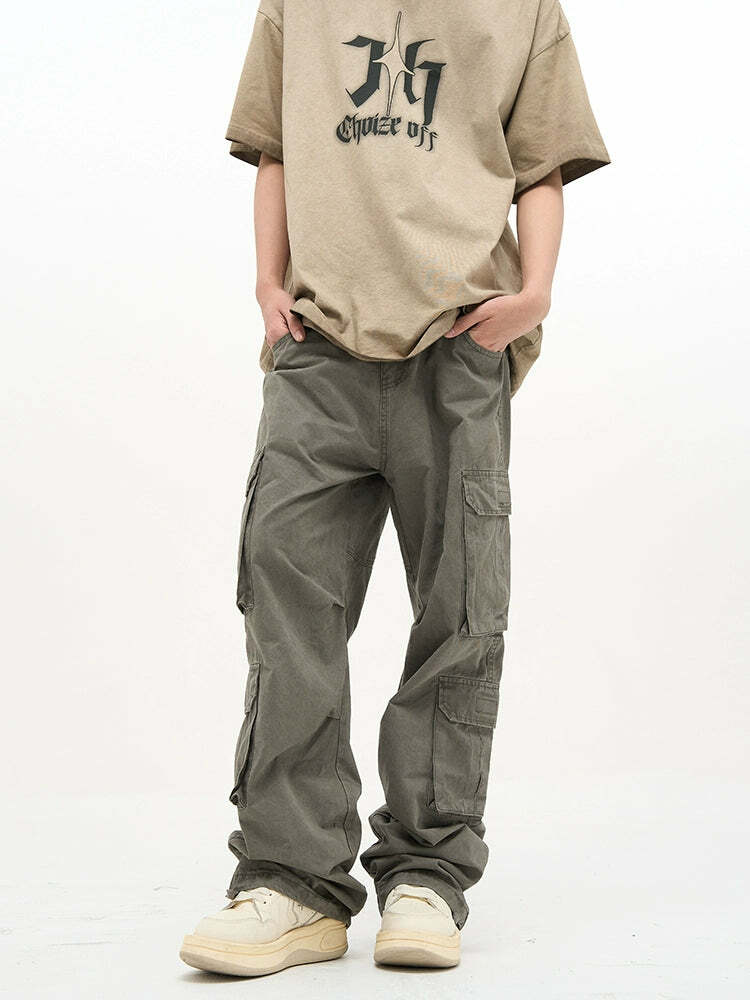HJK Exclusive 'Wasteland' Cargo Pants - Y2K Grunge, 90s Fashion, Retro Style, Y2K Summer Out