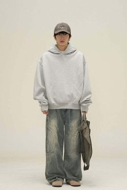 HJK Exclusive Curved Denim Jeans - Y2K Summer, 90s Grunge, Retro Style, Y2K Club & Party Outfits