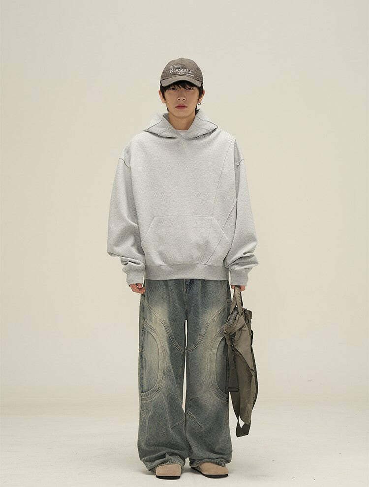 HJK Exclusive Curved Denim Jeans - Y2K Summer, 90s Grunge, Retro Style, Y2K Club & Party Outfits