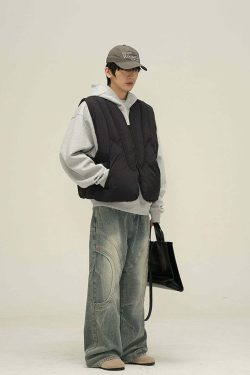 HJK Exclusive Curved Denim Jeans - Y2K Summer, 90s Grunge, Retro Style, Y2K Club & Party Outfits