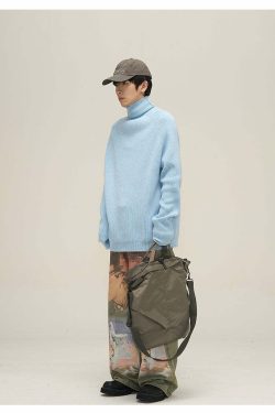HJK Exclusive Oil Painted Jeans - Y2K Fashion, 90s Grunge, Retro Style, Y2K Summer Outfits