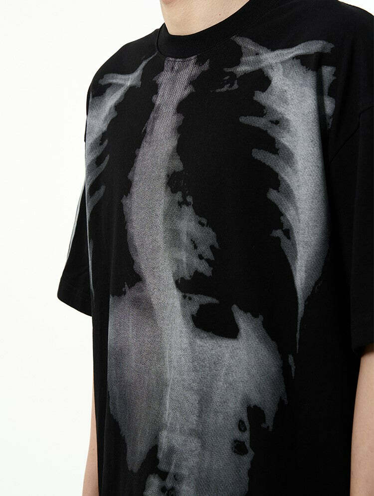 HJK Exclusive X-Ray Tee - Y2K Summer Grunge, 90s Retro, Gothic Y2K, Baby Tees, Y2