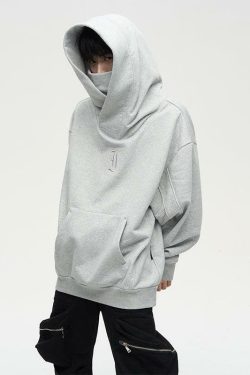 HJK Exclusive Y2K Grunge Double Panel Hooded Jacket - 90s Retro Summer & Party Outfit