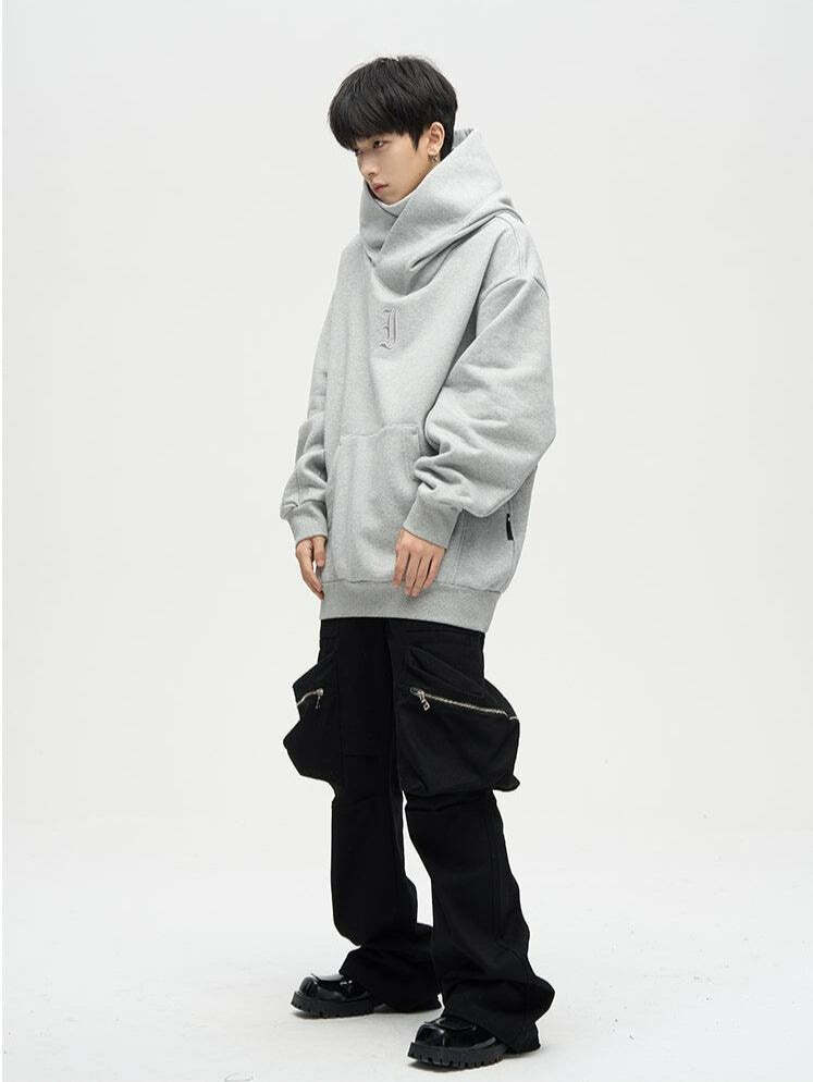 HJK Exclusive Y2K Grunge Double Panel Hooded Jacket - 90s Retro Summer & Party Outfit