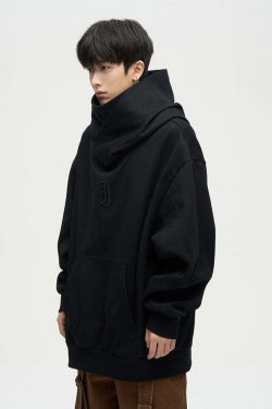 HJK Exclusive Y2K Grunge Double Panel Hooded Jacket - 90s Retro Summer & Party Outfit