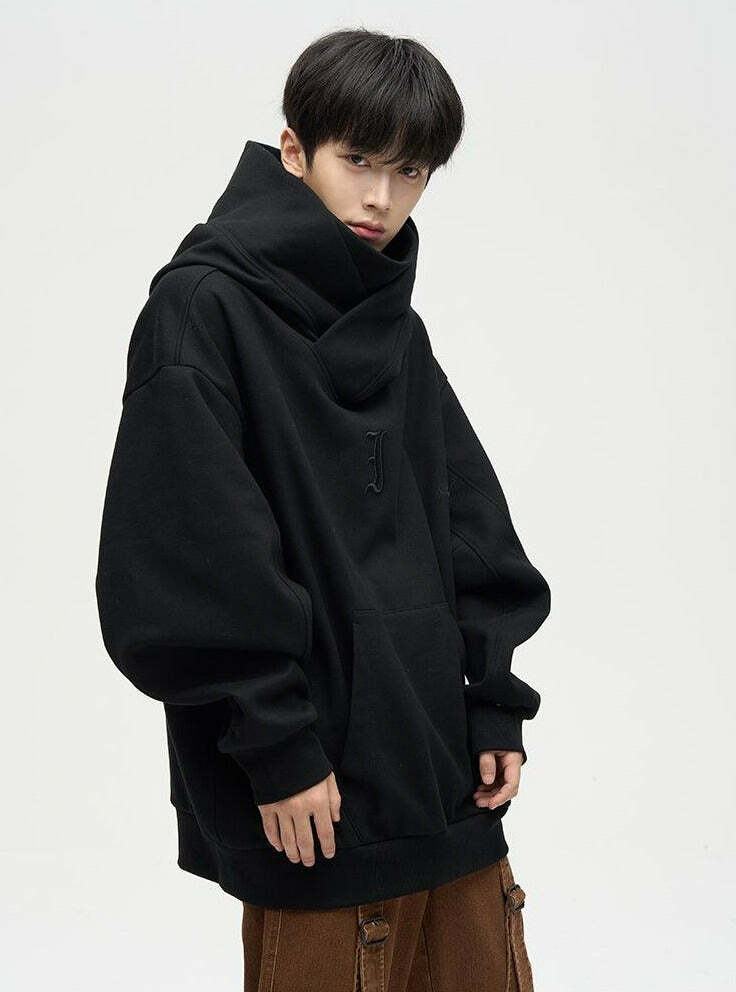 HJK Exclusive Y2K Grunge Double Panel Hooded Jacket - 90s Retro Summer & Party Outfit