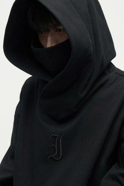 HJK Exclusive Y2K Grunge Double Panel Hooded Jacket - 90s Retro Summer & Party Outfit