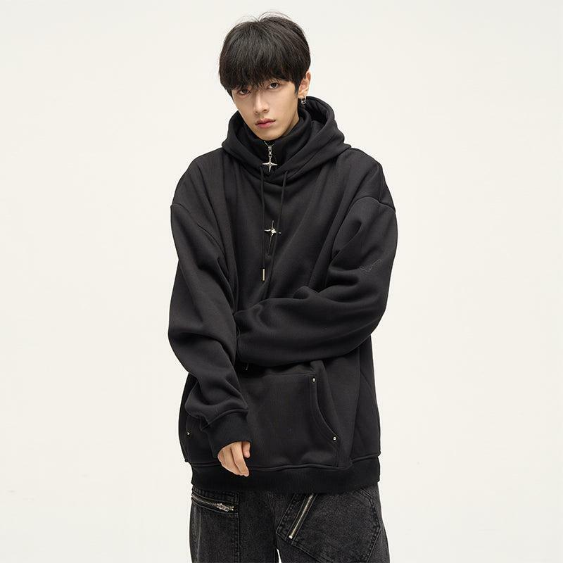 HJK Exclusive Y2K Grunge Double Panel Hooded Zip Jacket - 90s Retro Summer Fashion Outfit