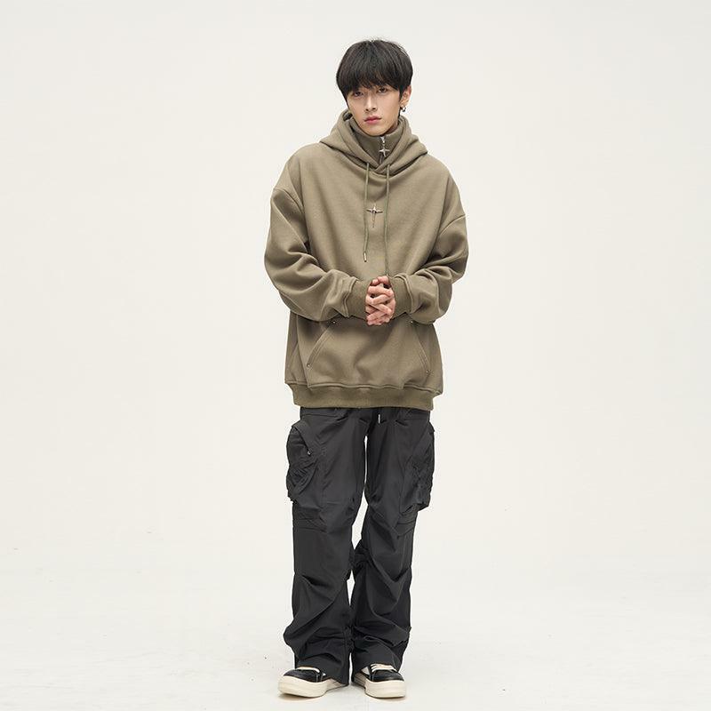 HJK Exclusive Y2K Grunge Double Panel Hooded Zip Jacket - 90s Retro Summer Fashion Outfit