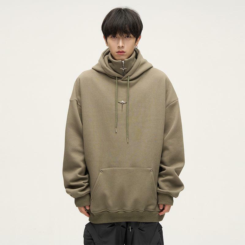 HJK Exclusive Y2K Grunge Double Panel Hooded Zip Jacket - 90s Retro Summer Fashion Outfit