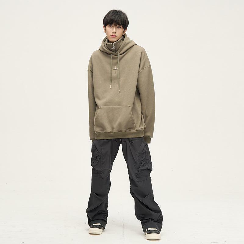 HJK Exclusive Y2K Grunge Double Panel Hooded Zip Jacket - 90s Retro Summer Fashion Outfit