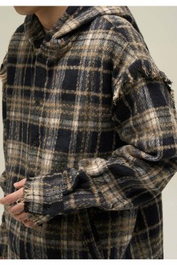 HJK Exclusive Y2K Hooded Devil Flannel - 90s Grunge, Retro, Gothic, Summer & Party Outfits