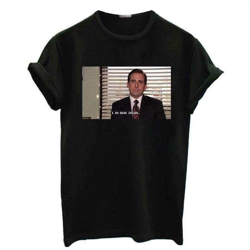 I Am Dead Inside Michael Scott Shirt - Y2K Grunge 90s Retro Summer Outfit for Women