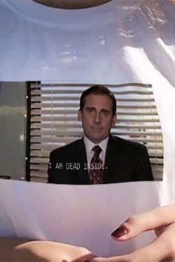 I Am Dead Inside Michael Scott Shirt - Y2K Grunge 90s Retro Summer Outfit for Women