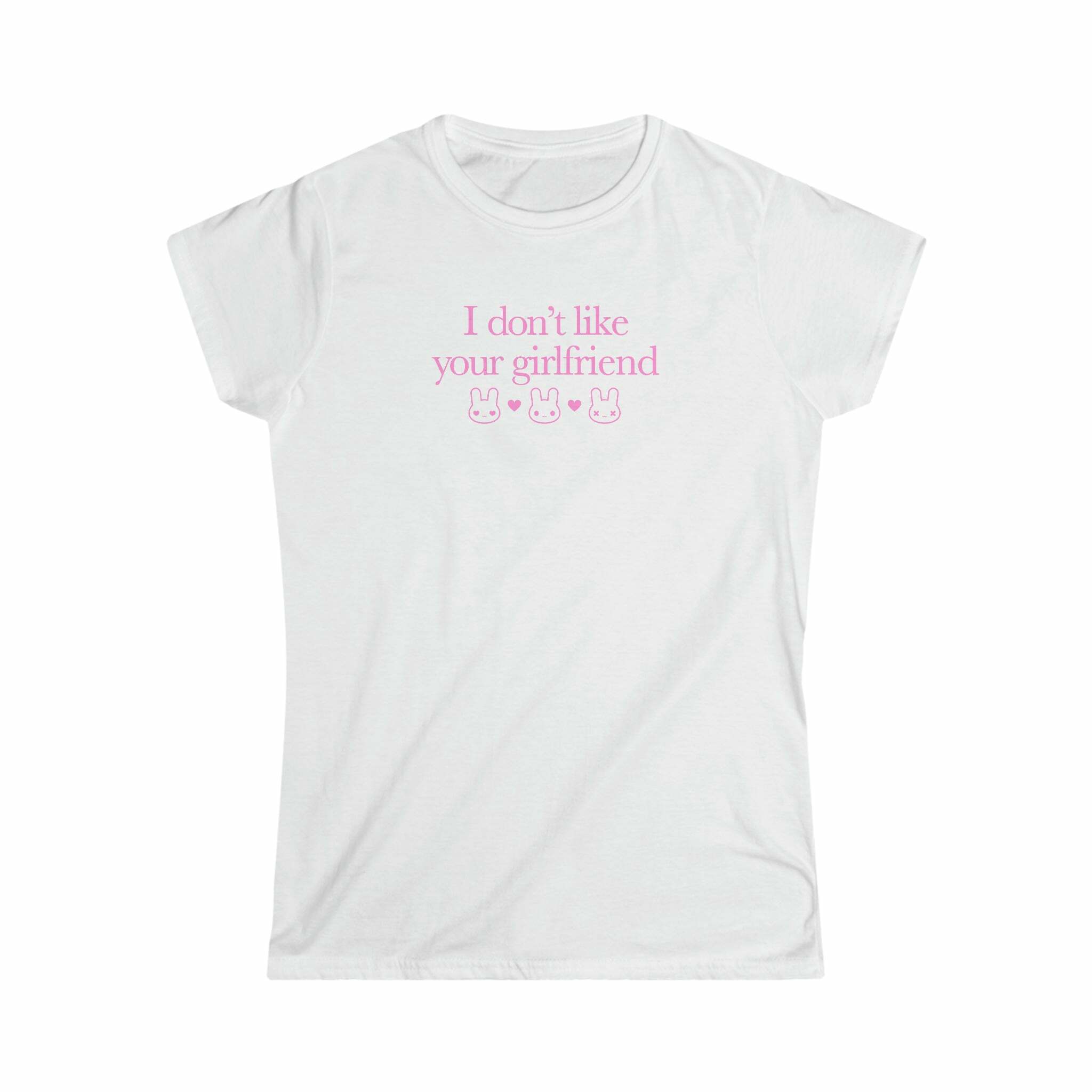 I Don't Like Your Girlfriend Y2K Grunge Baby Tee - 90s Retro Summer Outfit for Women
