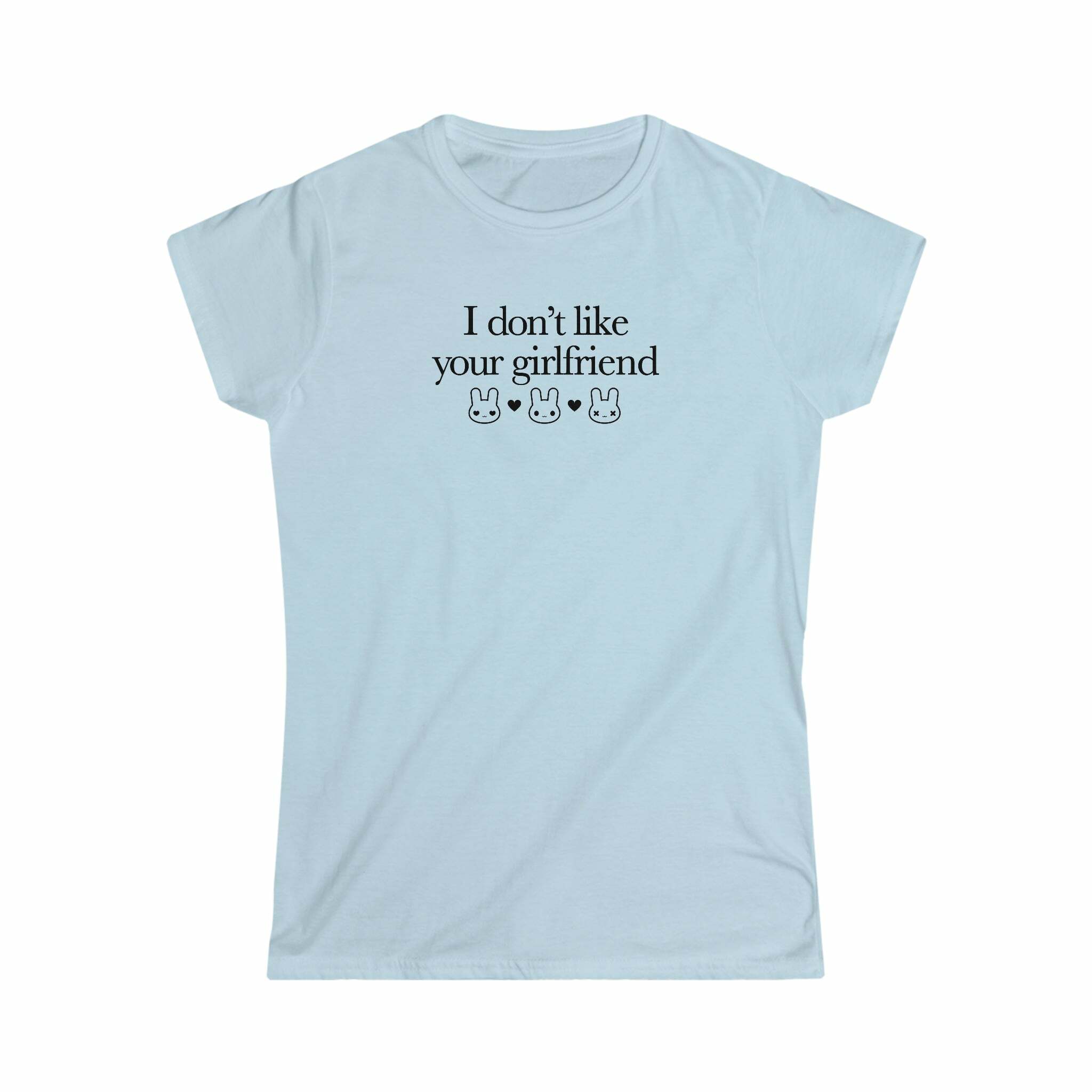 I Don't Like Your Girlfriend Y2K Grunge Baby Tee - 90s Retro Summer Outfit for Women