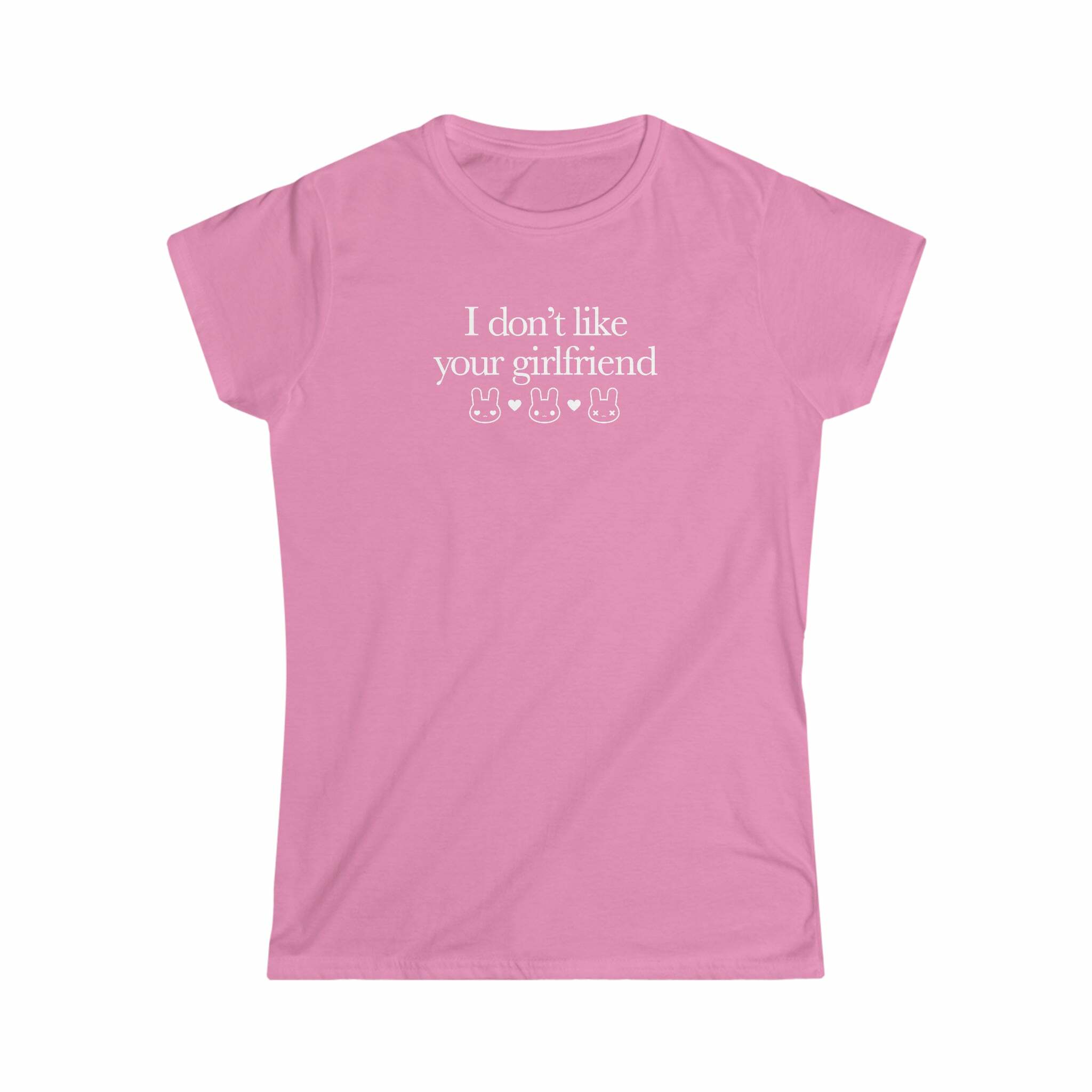 I Don't Like Your Girlfriend Y2K Grunge Baby Tee - 90s Retro Summer Outfit for Women