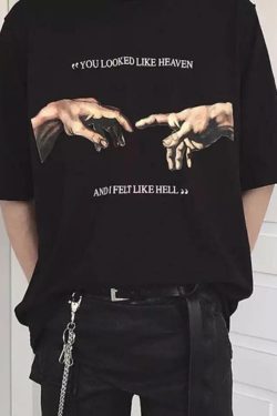 I FELT LIKE HELL T-SHIRT - Y2K Grunge, 90s Fashion, Retro Style, Gothic Y2K,