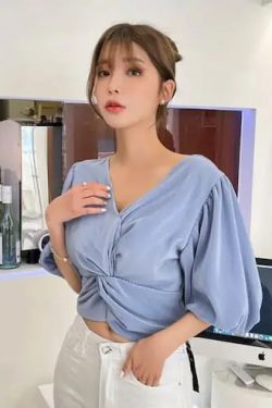 I Love CHUU Y2K Blouse - Retro 90s Grunge, Summer Outfits, Popstar & Party Fashion
