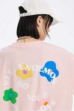 ICONSLAB Flower Garden Tee - Y2K Summer Grunge, 90s Retro, Pastel Goth, Baby Tees Y2K Fashion