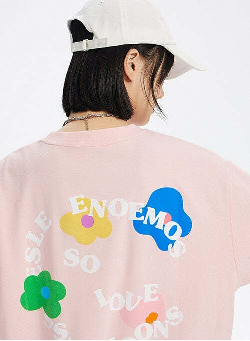 ICONSLAB Flower Garden Tee - Y2K Summer Grunge, 90s Retro, Pastel Goth, Baby Tees Y2K Fashion