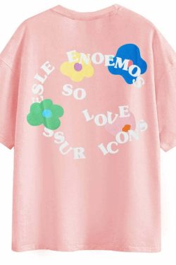 ICONSLAB Flower Garden Tee - Y2K Summer Grunge, 90s Retro, Pastel Goth, Baby Tees Y2K Fashion
