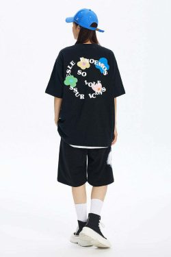 ICONSLAB Flower Garden Tee - Y2K Summer Grunge, 90s Retro, Pastel Goth, Baby Tees Y2K Fashion