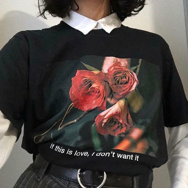 If This Is Love, I Don't Want It Shirt - Y2K Grunge, 90s Fashion, Retro Summer Outfit