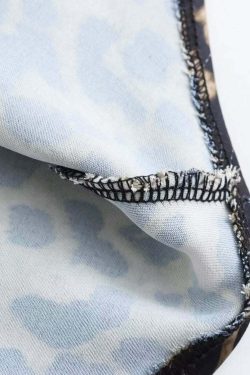 Ikhlas Leopard Print Maxi Skirt - Y2K Summer Grunge, 90s Fashion, Retro Y2K Outfits