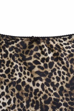 Ikhlas Leopard Print Maxi Skirt - Y2K Summer Grunge, 90s Fashion, Retro Y2K Outfits