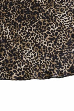 Ikhlas Leopard Print Maxi Skirt - Y2K Summer Grunge, 90s Fashion, Retro Y2K Outfits