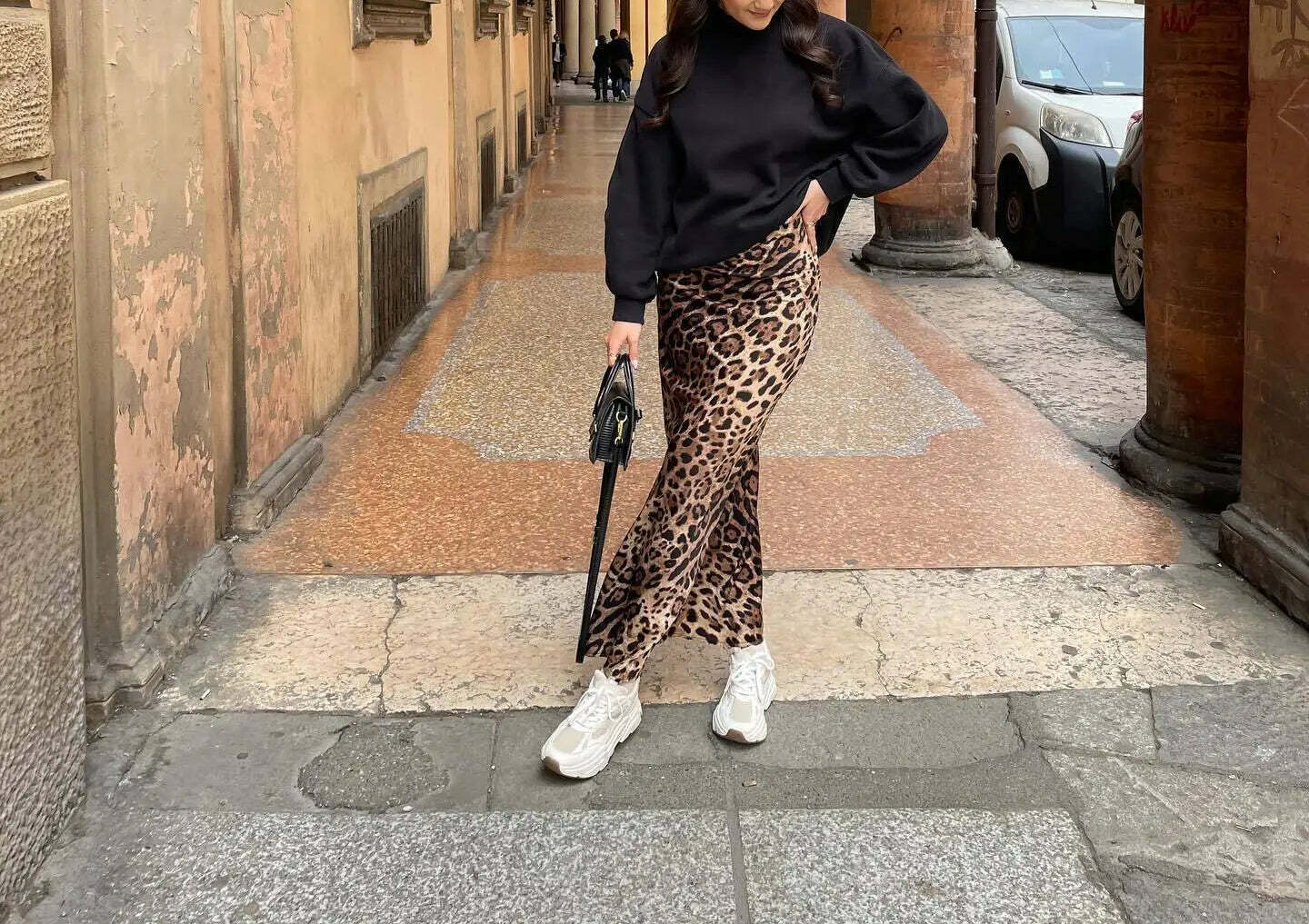 Ilia Leopard Print Maxi Skirt - Y2K Summer Grunge Outfit, 90s Fashion, Retro Style, Y2K Skirt