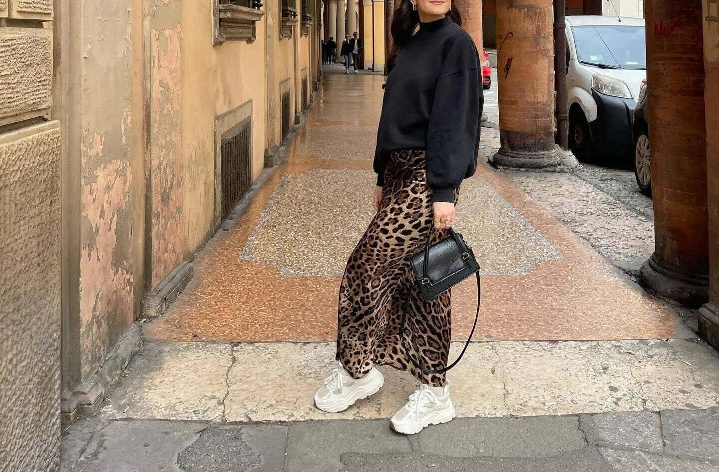 Ilia Leopard Print Maxi Skirt - Y2K Summer Grunge Outfit, 90s Fashion, Retro Style, Y2K Skirt