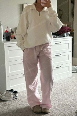 Ilyanna Low Waist Casual Pants - Y2K Summer Grunge, 90s Retro, Y2K Club & Party Outfits