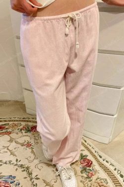 Ilyanna Low Waist Casual Pants - Y2K Summer Grunge, 90s Retro, Y2K Club & Party Outfits