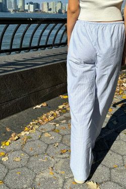 Ilyanna Low Waist Casual Pants - Y2K Summer Grunge, 90s Retro, Y2K Club & Party Outfits