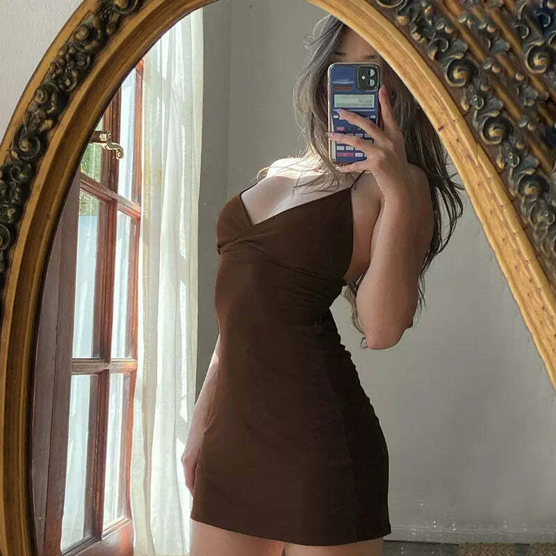 Inaya Backless Mini Dress - Y2K Summer Outfit, 90s Fashion, Grunge, Retro Style, Y2K Party Look