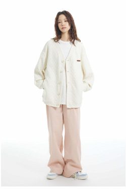 INRM Textured Check Cardigan - Y2K Summer Grunge, 90s Retro, Pastel Goth, Y2K Party Outfit
