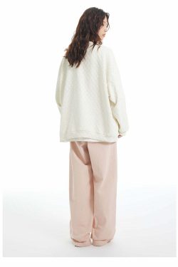 INRM Textured Check Cardigan - Y2K Summer Grunge, 90s Retro, Pastel Goth, Y2K Party Outfit
