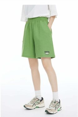 INRM Waffle-Knit Shorts - Y2K Summer Grunge, 90s Retro, Pastel Goth, Y2K Club & Party