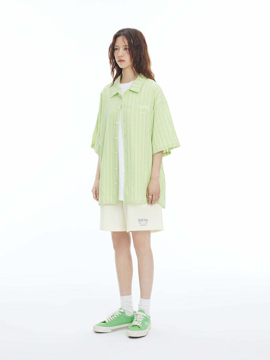 INRM Waffle-Knit Shorts - Y2K Summer Grunge, 90s Retro, Pastel Goth, Y2K Club & Party