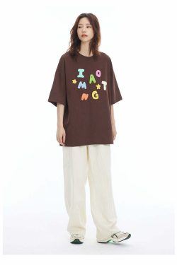 INRM Y2K Pinstripe Wide-Leg Trousers - 90s Grunge, Retro Summer, Gothic, and Party Outfits