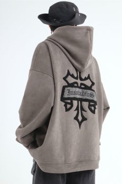 INSstudios Oracle Velour Pullover - Y2K Summer, 90s Grunge, Retro Style, Y2K Club & Party Out