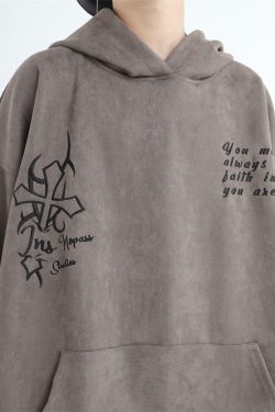 INSstudios Oracle Velour Pullover - Y2K Summer, 90s Grunge, Retro Style, Y2K Club & Party Out