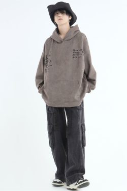 INSstudios Oracle Velour Pullover - Y2K Summer, 90s Grunge, Retro Style, Y2K Club & Party Out